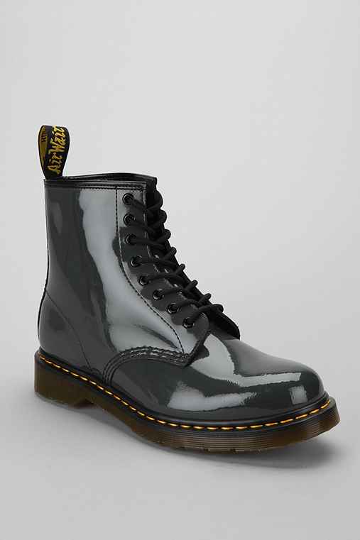 Dr. Martens 1460 8-eye Patent Leather Boot - Grey - 11