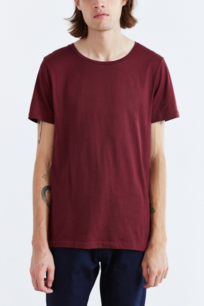 BDG Cotton Wide Neck Slim-Fit Tee