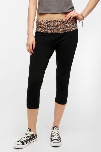 BDG Foldover Cropped Yoga Legging - Urban Outfitters