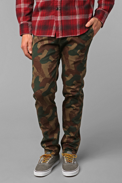 Koto Brush Stroke Camo Chino: Brown Multi 30/32 M app pants