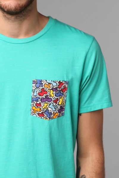 Junk Food Keith Haring Pocket Tee - Urban Outfitters