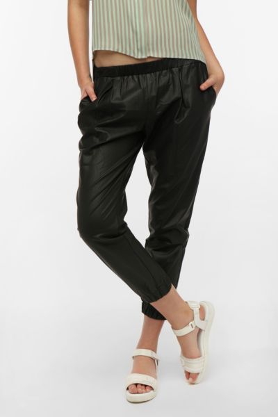 Sparkle  Fade Vegan Leather Pull-On Pant
