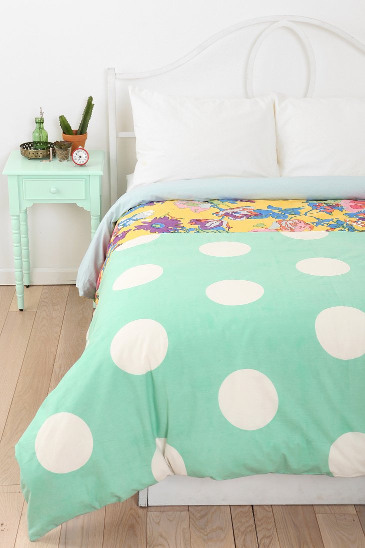 Plum & Bow Half Dot Duvet Cover - Urban Outfitters