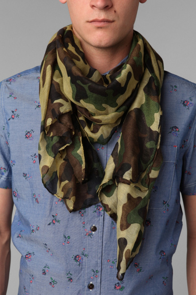 Lightweight Camo Scarf Urban Outfitters