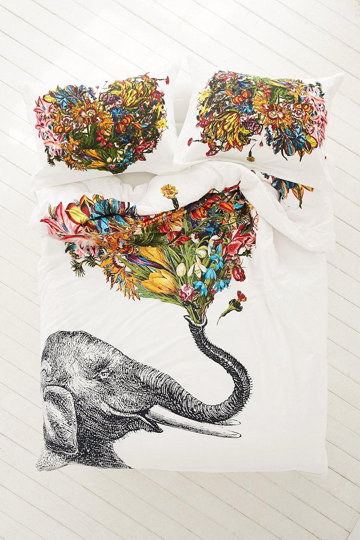 RococcoLA Happy Elephant Duvet Cover - Urban Outfitters