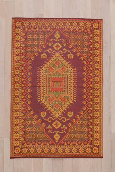 Indoor/Outdoor Red Diamond Rug Urban Outfitters