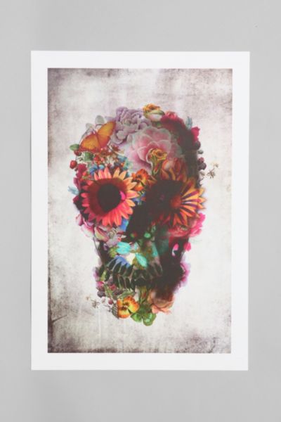 Ali Gulec For Society6 Skull Art Print - Urban Outfitters