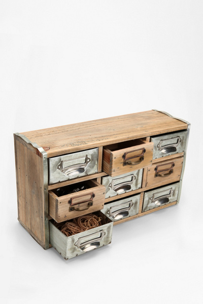 Reclaimed Card Catalog Organizer Urban Outfitters