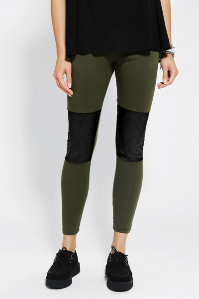 Sparkle & Fade Quilted Knee Patch Legging