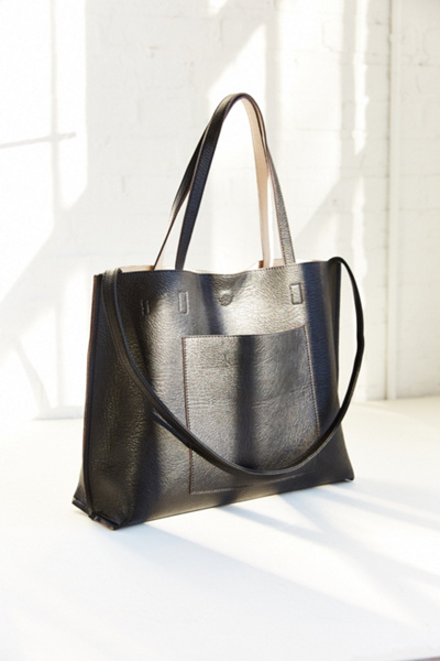 Reversible Vegan Leather Tote Bag Urban Outfitters