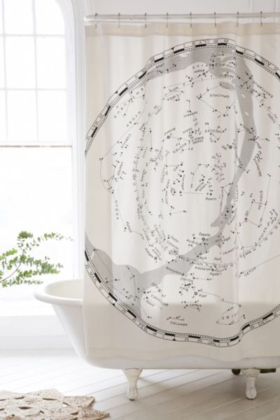 Green And Gray Shower Curtain 