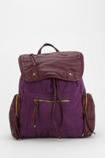 backpack canvas cooperative contrast ecote coated stripe urbanoutfitters