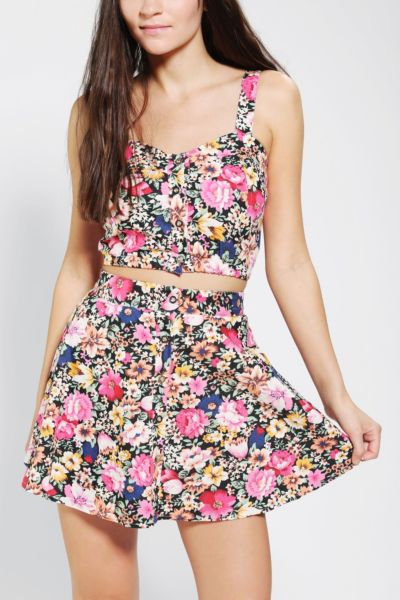 floral two piece skirt