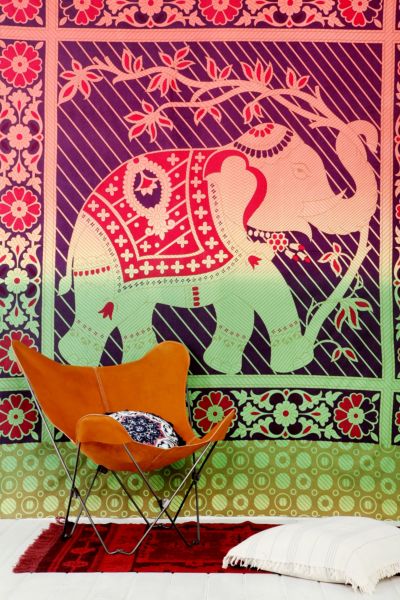 Magical Thinking Rainbow Elephant Tapestry - Urban Outfitters