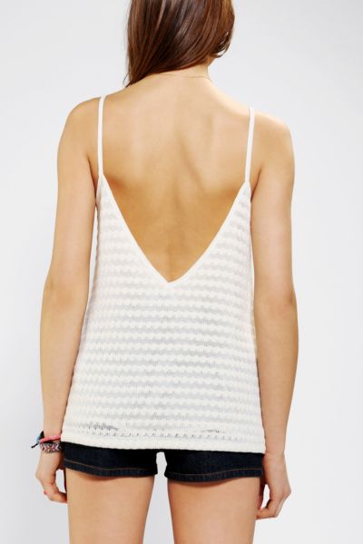 Pins And Needles V-Back Sweater Knit Tank Top - Urban Outfitters