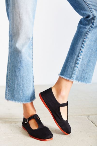 women's t strap mary jane flats