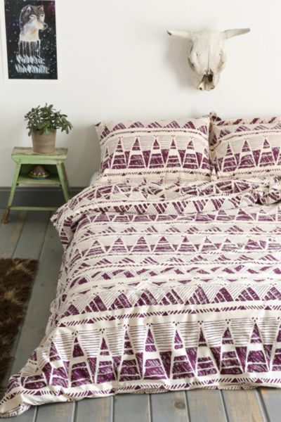Magical Thinking Stamped Geo-Point Duvet Cover
