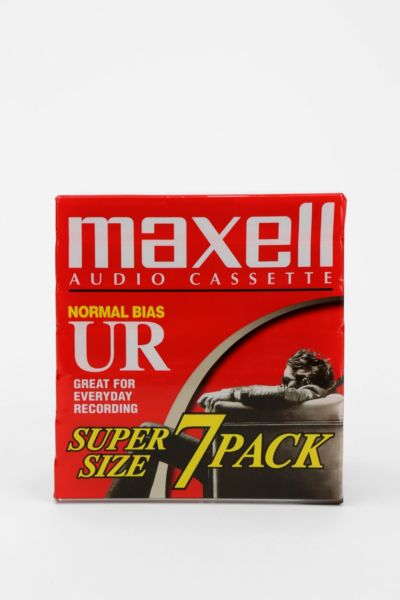 Maxell UR-90 Blank Audio Cassette Tape - Set Of 7