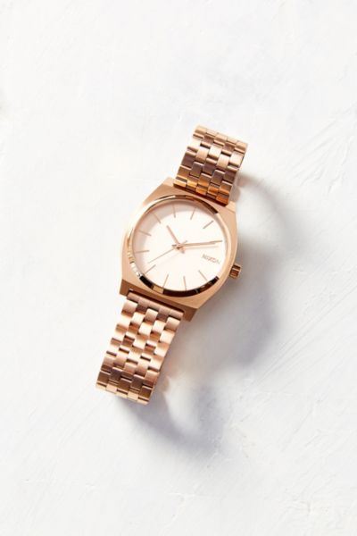 nixon rerun rose gold