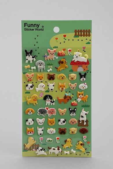 Dog Gel Sticker Sheet