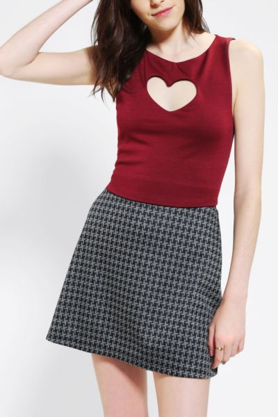 Pins And Needles Heart It Cropped Top Urban Outfitters