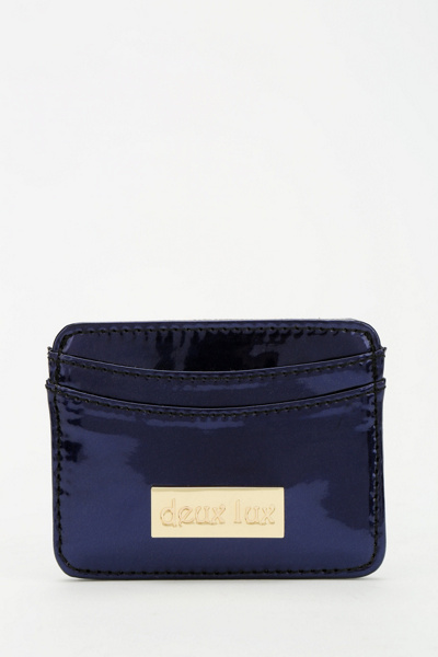 Deux Lux Foiled Card Holder Wallet Urban Outfitters