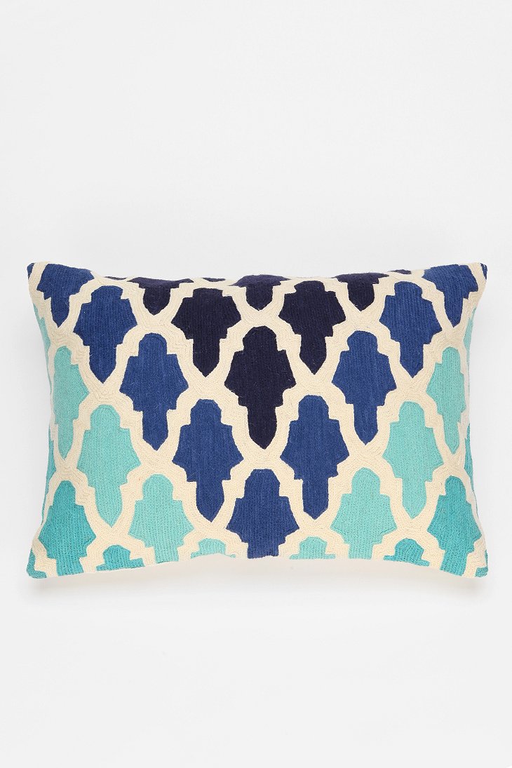 Magical Thinking Flourish Tile Pillow - Urban Outfitters