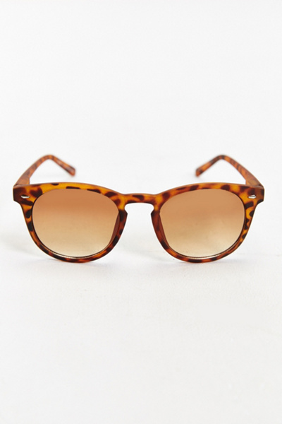 Rubberized Keyhole Sunglasses Urban Outfitters