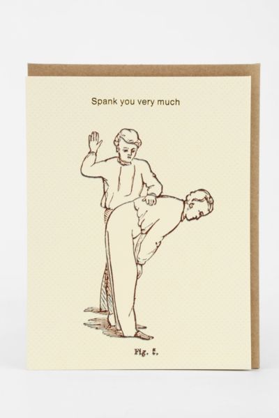 Printable spank card