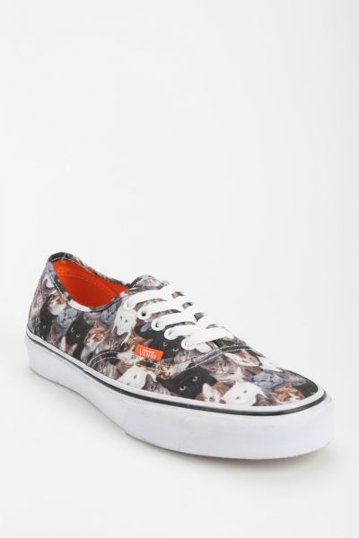 Vans X ASPCA Authentic Cat Print Women's LowTop Sneaker Urban Outfitters