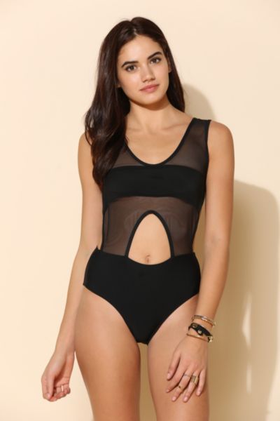 Lisa Maree X UO Cutout Mesh One-Piece Swimsuit