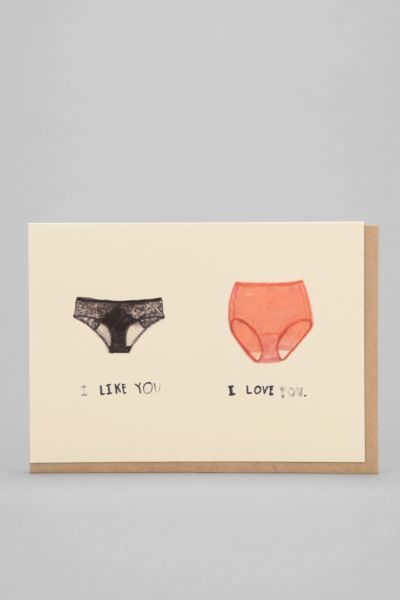People Ive Loved I Like You I Love You Card - Urban Outfitters