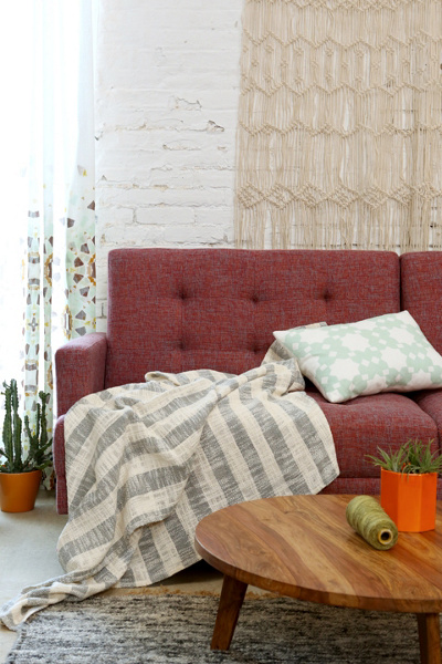 4040 Locust Stripe Throw Blanket Urban Outfitters