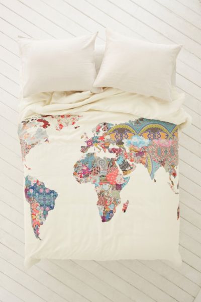 This Or Any Bed Cover With The World Map On It Worldmap Bed