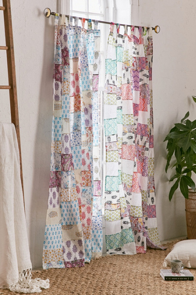 Magical Thinking Patchwork Curtain Urban Outfitters