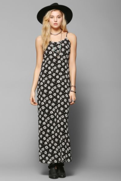 Glamorous Dotty Daisy Chiffon Maxi Dress