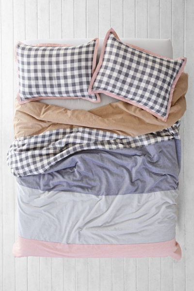 4040 Locust Plaid Stripe Duvet Cover Urban Outfitters