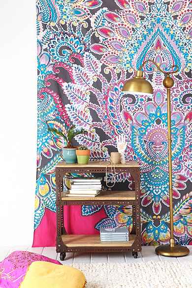 Magical Thinking Paisley Floral Tapestry