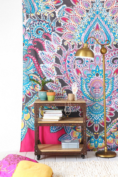 Magical Thinking Paisley Floral Tapestry Urban Outfitters