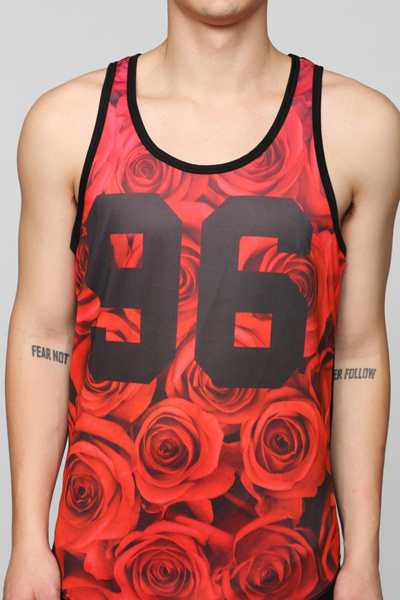 Floral 96 Mesh Tank Top Urban Outfitters