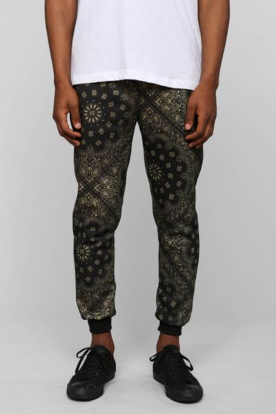 black bandana pants mens