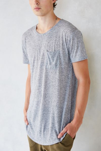 short sleeve curved hem tee