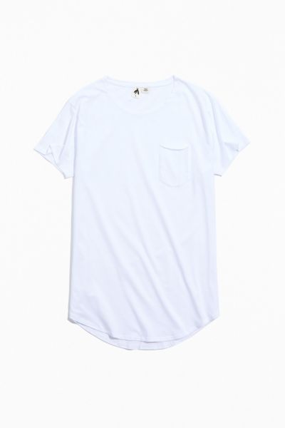 short sleeve curved hem tee