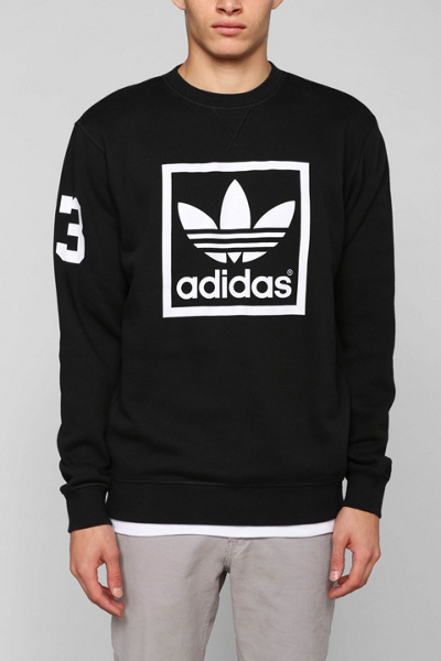 adidas Originals Trefoil Crewneck Sweatshirt Urban Outfitters