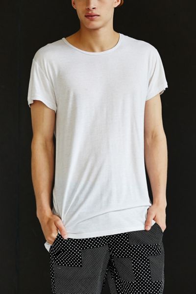 Feathers Solid Long Tee - Urban Outfitters