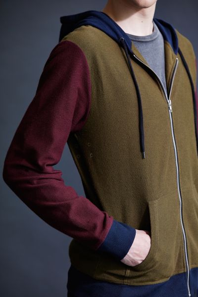 colour block hoodie urban outfitters