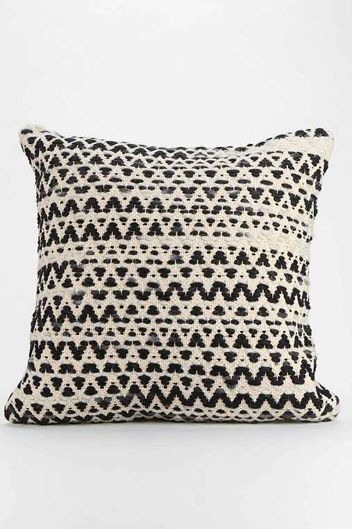 Textured Diamond-Stripe Pillow - Urban Outfitters