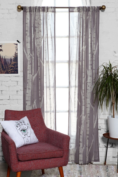 Assembly Home Birch Trees Curtain Urban Outfitters