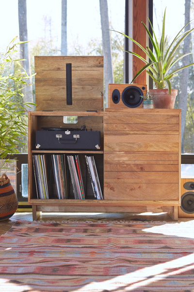 Wooden Media Console Urban Outfitters