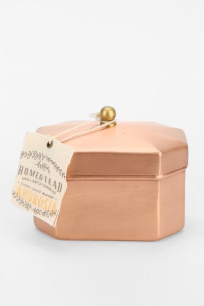 Found Goods Market Homestead Copper Tea Tin Candle